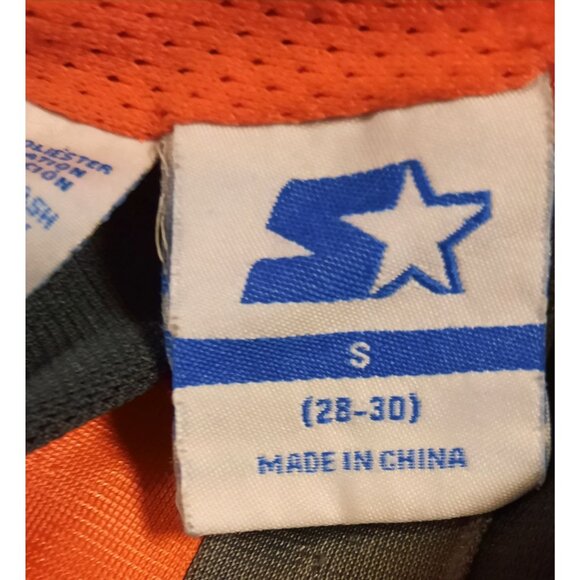 Starter Reversable Athletic Shorts S (28-30) Orange & Gray Polyester Men's Worko - Picture 7 of 9